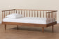 Baxton Studio Matilda Mid-Century Modern Ash Walnut Finished Wood Twin Size Daybed FredCo