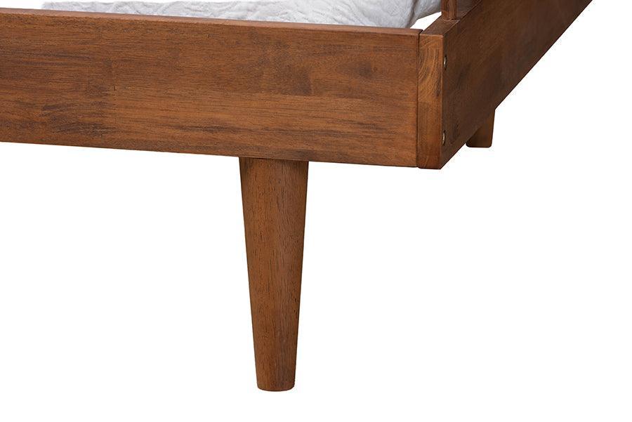 Baxton Studio Matilda Mid-Century Modern Ash Walnut Finished Wood Twin Size Daybed FredCo