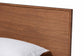 Baxton Studio Melora Mid-Century Modern Walnut Brown Finished Wood and Rattan Twin Size 5-Piece Bedroom Set FredCo
