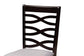 Baxton Studio Mila Modern Grey Fabric and Dark Brown Finished Wood 5-Piece Dining Set FredCo