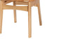 Baxton Studio Nenet Mid-Century Modern Oak Brown Finished Wood and Rattan 2-Piece Dining Chair Set FredCo