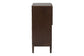 Baxton Studio Nikolai Mid-Century Beige Fabric and Wenge Brown Wood 4-Drawer Chest FredCo