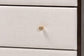 Baxton Studio Nikolai Mid-Century Beige Fabric and Wenge Brown Wood 4-Drawer Chest FredCo