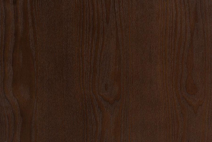 Baxton Studio Nikolai Mid-Century Beige Fabric and Wenge Brown Wood 6-Drawer Dresser FredCo