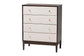 Baxton Studio Nikolai Mid-Century Channel Tufted Beige Fabric and Wenge Brown Wood 4-Piece Queen Bedroom Set FredCo