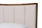 Baxton Studio Nikolai Mid-Century Channel Tufted Beige Fabric and Wenge Brown Wood 5-Piece Queen Bedroom Set FredCo