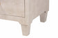 Baxton Studio Nira Modern Beige Faux Shagreen 3-Drawer Storage Cabinet FredCo