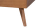 Mid-century modern wooden furniture leg in natural wood finish from FredCo International