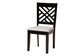 Baxton Studio Norah Modern Grey Fabric and Dark Brown Finished Wood 5-Piece Dining Set FredCo