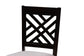 Baxton Studio Norah Modern Grey Fabric and Dark Brown Finished Wood 5-Piece Dining Set FredCo