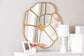 Baxton Studio Novia Antique Goldleaf Flower Accent Wall Mirror FredCo
