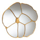 Baxton Studio Novia Antique Goldleaf Flower Accent Wall Mirror FredCo