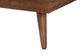 Baxton Studio Nura Mid-Century Modern Walnut Brown Finished Wood and Rattan Queen Size 4-Piece Bedroom Set FredCo