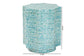Baxton Studio Olesia Modern Bohemian Blue Mother of Pearl End Table FredCo