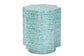 Baxton Studio Olesia Modern Bohemian Blue Mother of Pearl End Table FredCo