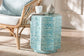 Baxton Studio Olesia Modern Bohemian Blue Mother of Pearl End Table FredCo