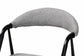 Baxton Studio Orrin Modern Industrial Grey Fabric and Metal Dining Set FredCo