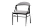 Baxton Studio Orrin Modern Industrial Grey Fabric and Metal Dining Set FredCo