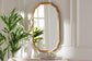 Baxton Studio Pacino Antique Goldleaf Accent Wall Mirror FredCo