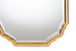 Baxton Studio Pacino Antique Goldleaf Accent Wall Mirror FredCo