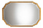 Baxton Studio Pacino Antique Goldleaf Accent Wall Mirror FredCo