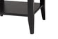 Baxton Studio Primrose Mid-Century Black Fluted Wood 1-Drawer Nightstand FredCo