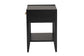 Baxton Studio Primrose Mid-Century Black Fluted Wood 1-Drawer Nightstand FredCo