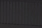 Baxton Studio Primrose Mid-Century Black Fluted Wood King Size Canopy Bed FredCo