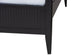 Baxton Studio Primrose Mid-Century Black Fluted Wood King Size Canopy Bed FredCo