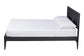 Baxton Studio Primrose Mid-Century Black Fluted Wood King Size Platform Bed FredCo