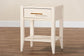 Baxton Studio Primrose Mid-Century Ivory Fluted Wood 1-Drawer Nightstand FredCo