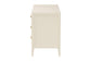Baxton Studio Primrose Mid-Century Ivory Fluted Wood 6-Drawer Dresser FredCo