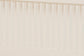Baxton Studio Primrose Mid-Century Ivory Fluted Wood King Size Canopy Bed FredCo