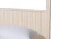 Baxton Studio Primrose Mid-Century Ivory Fluted Wood King Size Canopy Bed FredCo
