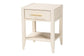 Baxton Studio Primrose Mid-Century Ivory Fluted Wood Queen Size 4-Piece Bedroom Set FredCo