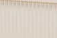 Baxton Studio Primrose Mid-Century Ivory Fluted Wood Queen Size Platform Bed FredCo