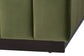 Baxton Studio Queen Granger Velvet Upholstered Platform Bed with Channel Tufted Headboard, Modern Low Profile Bed Frame, Moss Green FredCo