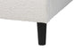 Baxton Studio Queen Size Albion Boucle Upholstered Platform Bed - Soft Fabric Bed Frame with Padded Headboard, Minimalist Design, Cream FredCo