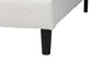 Baxton Studio Queen Size Dalton Boucle Upholstered Platform Bed - Soft Fabric Bed Frame with Headboard, Minimalist Design, Cream FredCo