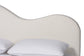 Baxton Studio Queen Size Dalton Boucle Upholstered Platform Bed - Soft Fabric Bed Frame with Headboard, Minimalist Design, Cream FredCo
