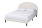 Baxton Studio Queen Size Pelagia Boucle Upholstered Platform Bed FredCo