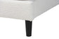 Baxton Studio Queen Size Pelagia Boucle Upholstered Platform Bed FredCo