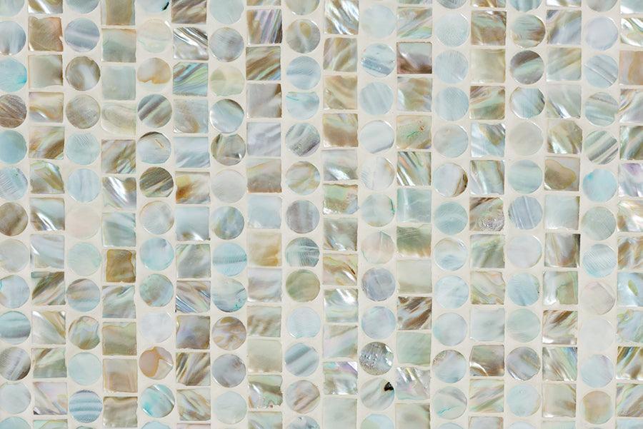 Baxton Studio Quintus Modern Bohemian Multicolor Mother of Pearl and Gold Metal Storage Cabinet FredCo