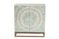 Baxton Studio Quintus Modern Bohemian Multicolor Mother of Pearl and Gold Metal Storage Cabinet FredCo