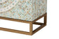 Baxton Studio Quintus Modern Bohemian Multicolor Mother of Pearl and Gold Metal Storage Cabinet FredCo
