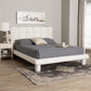 Baxton Studio Ralayna Modern Luxe Ivory Boucle Fabric Queen Size Bed FredCo