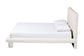 Baxton Studio Ralayna Modern Luxe Ivory Boucle Fabric Queen Size Bed FredCo