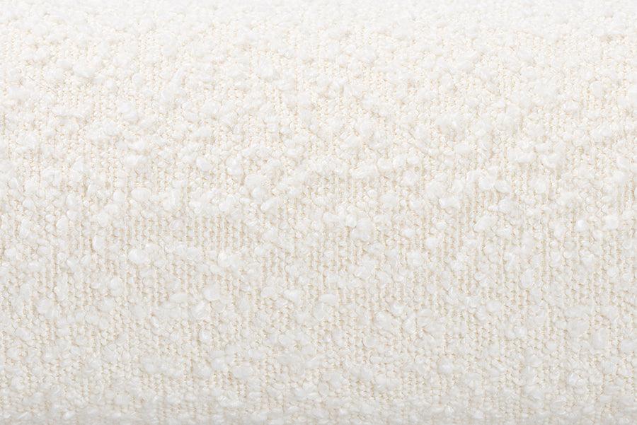 Baxton Studio Ralayna Modern Luxe Ivory Boucle Fabric Queen Size Bed FredCo