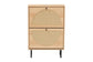 Baxton Studio Remus Wood Shoe Cabinet - 12-Pair Shoe Storage Organizer with 2 Flip Doors, Boho-Chic Compact Hallway or Entryway Furniture FredCo