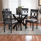 Baxton Studio Rita Modern Grey and Dark Brown Finished Wood 5-Piece Dining Set FredCo